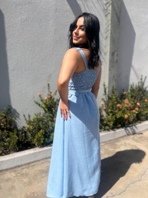 Vestido visco linho Alana